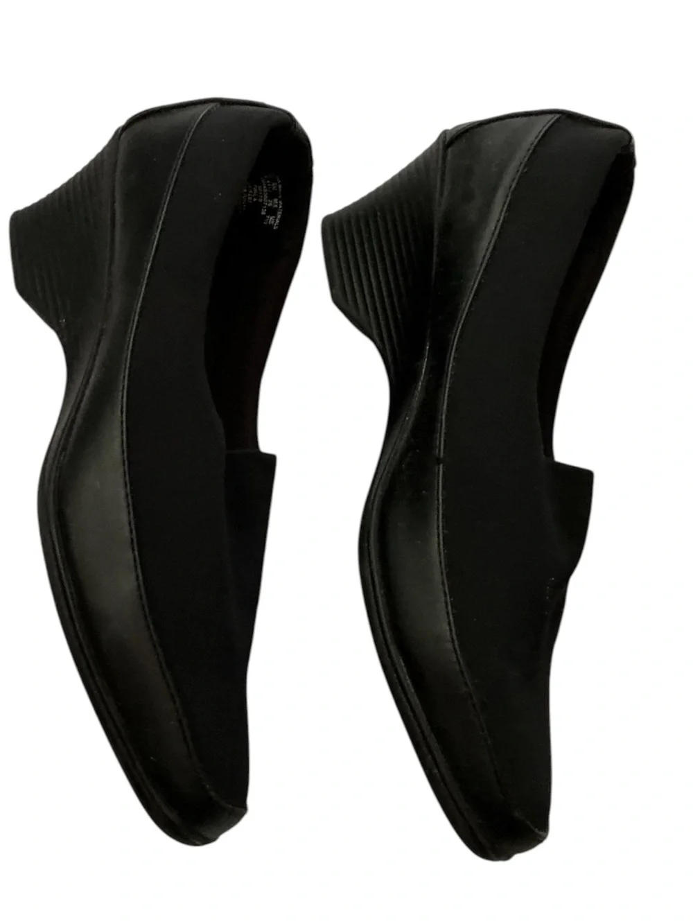 Women’s Black Slip-On Wedge Shoes
